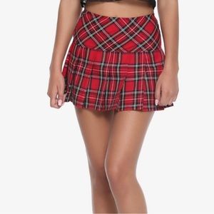 royal bones plaid Mini skirt ,alternative goth emo scene y2k